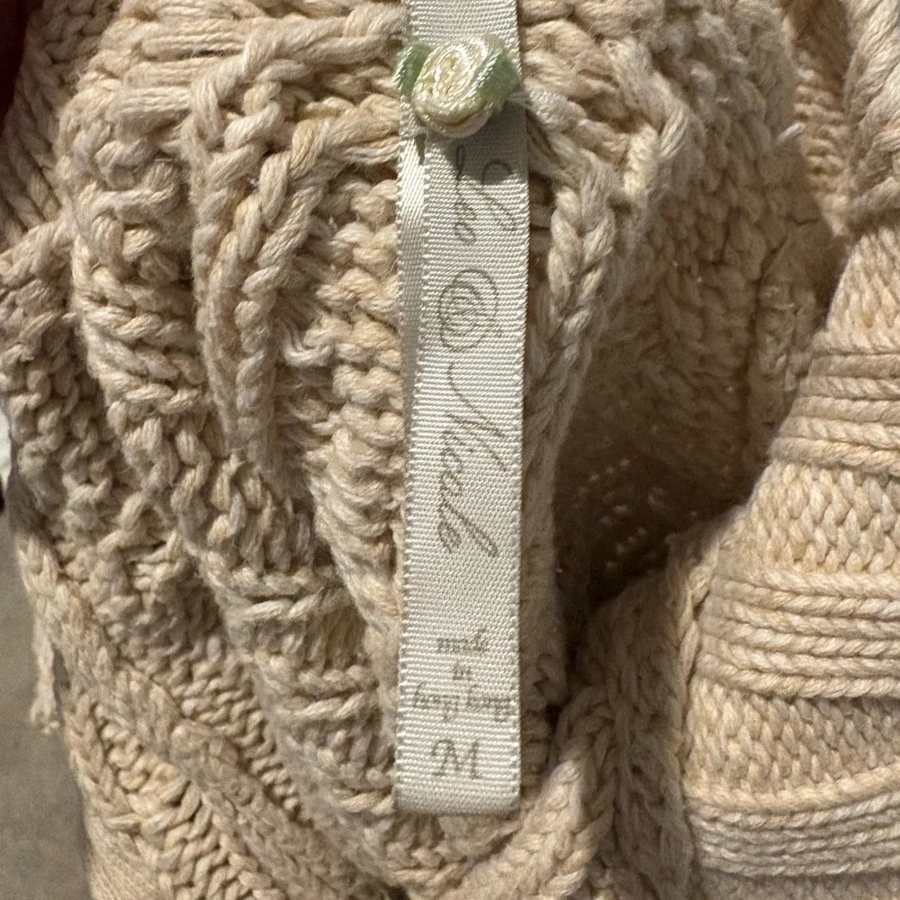 Women’s Leo & Nicole Quarter Zip Chunky Knit Long Sleeve Sweater